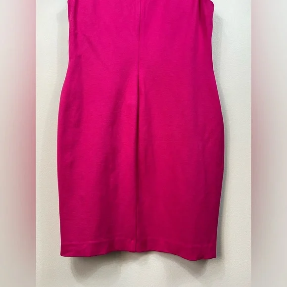 Lauren Ralph Elegant Barbie Pink Sleeveless MidiDress Events Summer Wedding Sz14 - Picture 10 of 11